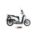 MIVV Slip-on, Mover Black, Standard Exhaust For Honda SH300 2007-2021 MIVV Slip-on, Mover Black, Standard Exhaust For Honda SH300 2007-2021