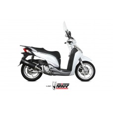 MIVV Slip-on, Mover Black, Standard Exhaust For Honda SH300 2007-2021