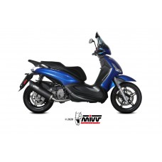 MIVV Full System 1x1, Mover Black, Standard Exhaust For Piaggio Beverly 350 2017-2020