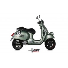 MIVV Full System 1x1, Delta Race Black, Standard Exhaust For Vespa GTS 300 2008-2020