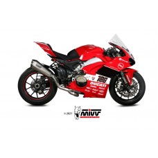 MIVV Full System 2x1, Delta Race Full Titanium, Alto/High up Exhaust For Ducati Panigale V4 2018-2022
