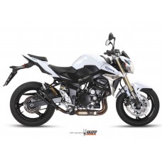 MIVV Slip-on, Double Gun Black, Standard Exhaust For Suzuki GSR 750 2011-2016