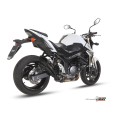 MIVV Slip-on, Double Gun Black, Standard Exhaust For Suzuki GSR 750 2011-2016 MIVV Slip-on, Double Gun Black, Standard Exhaust For Suzuki GSR 750 2011-2016