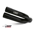 MIVV Slip-on, Double Gun Black, Standard Exhaust For Suzuki GSR 750 2011-2016 MIVV Slip-on, Double Gun Black, Standard Exhaust For Suzuki GSR 750 2011-2016