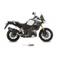 MIVV Slip-on, Speed Edge Black, Standard Exhaust For Suzuki DL V-strom 1000/1050 2014-2022 MIVV Slip-on, Speed Edge Black, Standard Exhaust For Suzuki DL V-strom 1000/1050 2014-2022