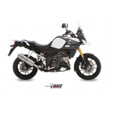 MIVV Slip-on, Oval Stainless Steel, Standard Exhaust For Suzuki DL V-strom 1000/1050 2014-2022