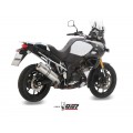 MIVV Slip-on, Oval Stainless Steel, Standard Exhaust For Suzuki DL V-strom 1000/1050 2014-2022 MIVV Slip-on, Oval Stainless Steel, Standard Exhaust For Suzuki DL V-strom 1000/1050 2014-2022