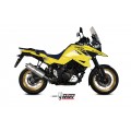 MIVV Slip-on, Oval Stainless Steel, Standard Exhaust For Suzuki DL V-strom 1000/1050 2014-2022 MIVV Slip-on, Oval Stainless Steel, Standard Exhaust For Suzuki DL V-strom 1000/1050 2014-2022