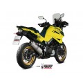 MIVV Slip-on, Oval Stainless Steel, Standard Exhaust For Suzuki DL V-strom 1000/1050 2014-2022 MIVV Slip-on, Oval Stainless Steel, Standard Exhaust For Suzuki DL V-strom 1000/1050 2014-2022
