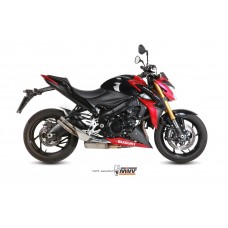 MIVV Slip-on, Double Gun Full Titanium, Standard Exhaust For Suzuki GSX-S 1000 / 1000 F 2015-2022