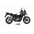 MIVV Full System 2x1, Oval Titan, Standard Exhaust For Suzuki DL V-Strom 650 / XT 2017-2022