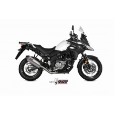 MIVV Full System 2x1, Oval Titan, Standard Exhaust For Suzuki DL V-Strom 650 / XT 2017-2022