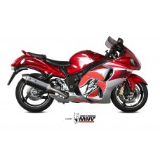 MIVV 2 Slip-on, Speed Edge Black, Standard Exhaust For Suzuki Hayabusa 2008-2017