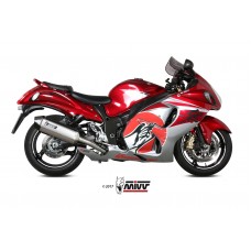 MIVV 2 Slip-on, Speed Edge Stainless Steel, Standard Exhaust For Suzuki Hayabusa 2008-2017