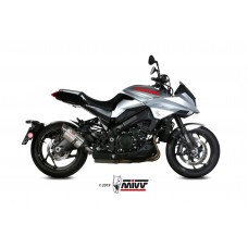 MIVV Slip-on, Suono Stainless Steel, Standard Exhaust For Suzuki GSX-S 1000 Katana 2019-2022