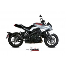 MIVV Slip-on, Suono Black, Standard Exhaust For Suzuki GSX-S 1000 Katana 2019-2022