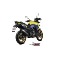 MIVV Slip-on, Speed Edge Staninless Steel Black, Standard Exhaust For Suzuki V-Strom 800 DE / SE 2023-2024 MIVV Slip-on, Speed Edge Staninless Steel Black, Standard Exhaust For Suzuki V-Strom 800 DE / SE 2023-2024