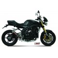 MIVV Slip-on, GP Black, Low Down Exhaust For Triumph Speed Triple 1050 2005-2006