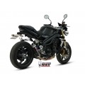 MIVV Slip-on, GP Black, Low Down Exhaust For Triumph Speed Triple 1050 2005-2006