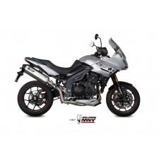 MIVV Slip-on, Speed Edge Stainless Steel, Standard Exhaust For Triumph Tiger 1050 Sport 2017-2020