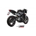 MIVV Slip-on, X-M5 Black, Standard Exhaust For Triumph Street Triple 765 R/S/RS 2017-2022 MIVV Slip-on, X-M5 Black, Standard Exhaust For Triumph Street Triple 765 R/S/RS 2017-2022
