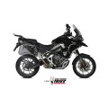 MIVV Slip-on, Dakar Black Stainless Steel, Standard Exhaust For Triumph Tiger 1200 2021-2024