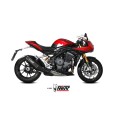 MIVV Slip-on, SR-1 Black Titanium, Standard Exhaust For Triumph Speed Triple 1200 RR 2021-2023