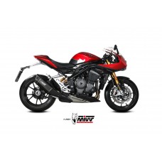 MIVV Slip-on, SR-1 Black Titanium, Standard Exhaust For Triumph Speed Triple 1200 RR 2021-2023