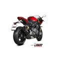 MIVV Slip-on, SR-1 Black Titanium, Standard Exhaust For Triumph Speed Triple 1200 RR 2021-2023