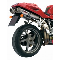 MIVV 2 Slip-on, Oval Titan, Sub-code/Underseat Exhaust For Ducati 916 94-98, 996/998 94-01, 748 94-03