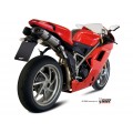 MIVV 2 Slip-on, Suono Stainless Steel, Sub-code/Underseat Exhaust For Ducati 848 07-13, 1098 07-11, 1198 09-12