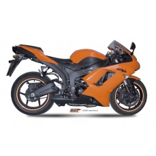 MIVV Slip-on, Suono Stainless Steel, Undertail/Underseat Exhaust For Kawasaki ZX-6R 2007-2008