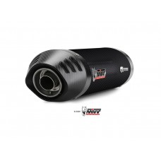 MIVV 2 Slip-on, Oval Carbon, Sub-code/Underseat Exhaust For Yamaha FZ6 / FZ6 Fazer 2004-2011