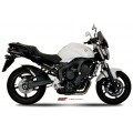 MIVV 2 Slip-on, Suono Black, Sub-code/Underseat Exhaust For Yamaha FZ6 / FZ6 Fazer 2004-2011