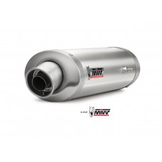 MIVV 2 Slip-on, Oval Stainless Steel, Sub-code/Underseat Exhaust For Yamaha YZF-R1 2004-2006