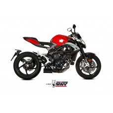 MIVV Slip-on, Speed Edge Black, Standard Exhaust For MV Agusta Brutale 800 RR 2017-2020