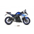 MIVV Full System 2x1, MK3 Black, Standard Exhaust For Yamaha YZF R25/YZF R3 15-20, MT-03 16-22