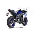 MIVV Full System 2x1, MK3 Black, Standard Exhaust For Yamaha YZF R25/YZF R3 15-20, MT-03 16-22