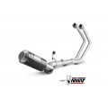 MIVV Full System 2x1, MK3 Carbon, Standard Exhaust For Yamaha YZF R25/YZF R3 15-20, MT-03 16-22