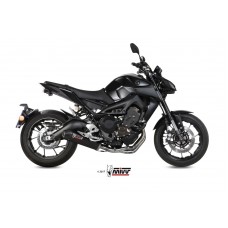 MIVV Full System 3x1, Oval Carbon, Standard Exhaust For Yamaha MT-09 / FZ-09 2013-2020 MIVV Full System 3x1, Oval Carbon, Standard Exhaust For Yamaha MT-09 / FZ-09 2013-2020
