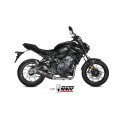 MIVV Full System 2x1, Oval Carbon, Standard Exhaust For Yamaha MT-07 / FZ-07 2014-2022