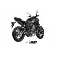 MIVV Full System 2x1, Oval Carbon, Standard Exhaust For Yamaha MT-07 / FZ-07 2014-2022
