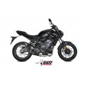 MIVV Full System 2x1, Delta Race Black, Standard Exhaust For Yamaha MT-07 / FZ-07 2014-2022 MIVV Full System 2x1, Delta Race Black, Standard Exhaust For Yamaha MT-07 / FZ-07 2014-2022