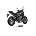 MIVV Full System 2x1, Delta Race Black, Alto/High up Exhaust For Yamaha MT-07 / FZ-07 2014-2022 MIVV Full System 2x1, Delta Race Black, Alto/High up Exhaust For Yamaha MT-07 / FZ-07 2014-2022