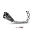 MIVV Full System 2x1, Delta Race Black, Alto/High up Exhaust For Yamaha MT-07 / FZ-07 2014-2022 MIVV Full System 2x1, Delta Race Black, Alto/High up Exhaust For Yamaha MT-07 / FZ-07 2014-2022