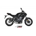 MIVV Full System 2x1, GP Black, Alto/High up Exhaust For Yamaha MT-07 / FZ-07 2014-2022 MIVV Full System 2x1, GP Black, Alto/High up Exhaust For Yamaha MT-07 / FZ-07 2014-2022