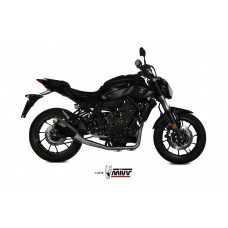 MIVV Full System 2x1, Gppro Black, Alto/High up Exhaust For Yamaha MT-07 / FZ-07 2014-2020 MIVV Full System 2x1, Gppro Black, Alto/High up Exhaust For Yamaha MT-07 / FZ-07 2014-2020