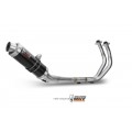 MIVV Full System 2x1, GP Black, Alto/High up Exhaust For Yamaha MT-07 / FZ-07 2014-2022 MIVV Full System 2x1, GP Black, Alto/High up Exhaust For Yamaha MT-07 / FZ-07 2014-2022