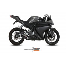 MIVV Full System 1x1, GP Black, Standard Exhaust For Yamaha YZF R125 14-18, MT-125 15-19