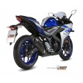 MIVV Slip-on, Suono Black, Standard Exhaust For Yamaha YZF R25/YZF R3 2015-2022 MIVV Slip-on, Suono Black, Standard Exhaust For Yamaha YZF R25/YZF R3 2015-2022